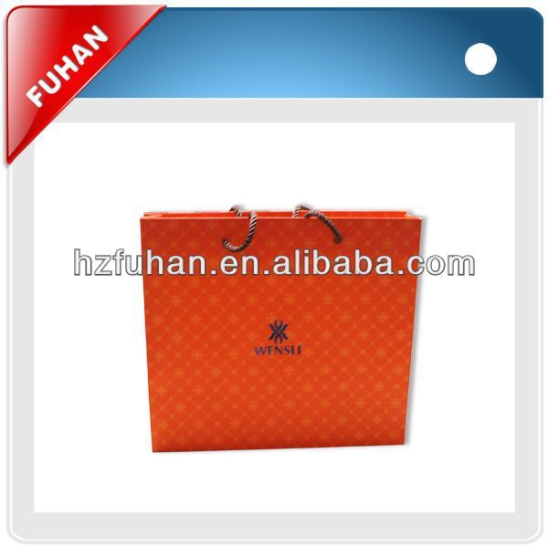 customized paper shopping bag brand name wholesale