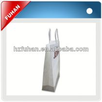 120 gsm coated paper bag with ribbon handle