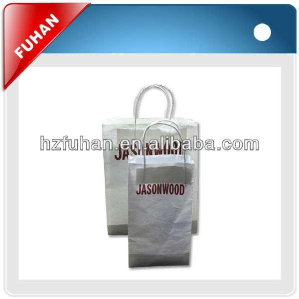 Exquisite Customized Shopping Bag Paper Packaging With Ribbon Handle
