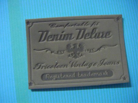 Customized leather fashion labels