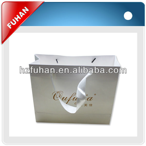 2014 factory promotional PP/PE paper material offset printing technics shopping bag for apparel/toy/shoes/food