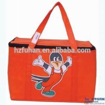 2014 personalized design eco carry non woven fabric shopping bag with zipper for garment/food