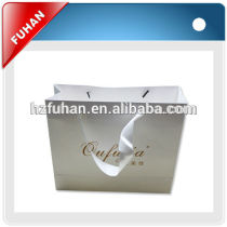 2014 whole sale customized with ribbon handle shopping bag