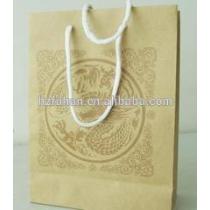 2014 promotional gift reusable biodegradable brown paper shopping bag for apparel/shoes