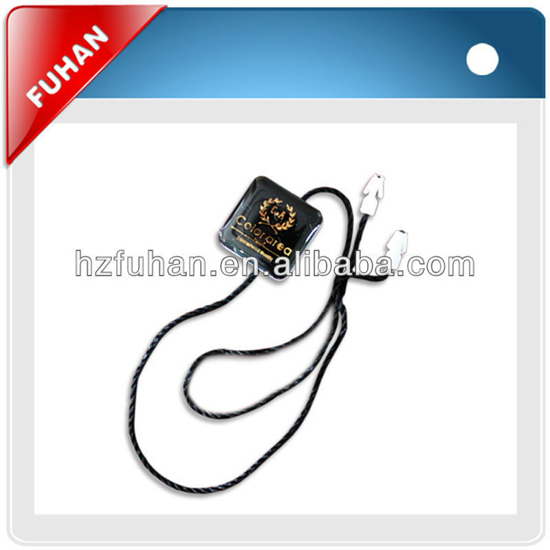 fashionable and colorful rubber string tag plastic