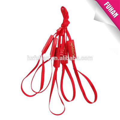 Brand logo PVC tags with ribbon string for 2014 clothing