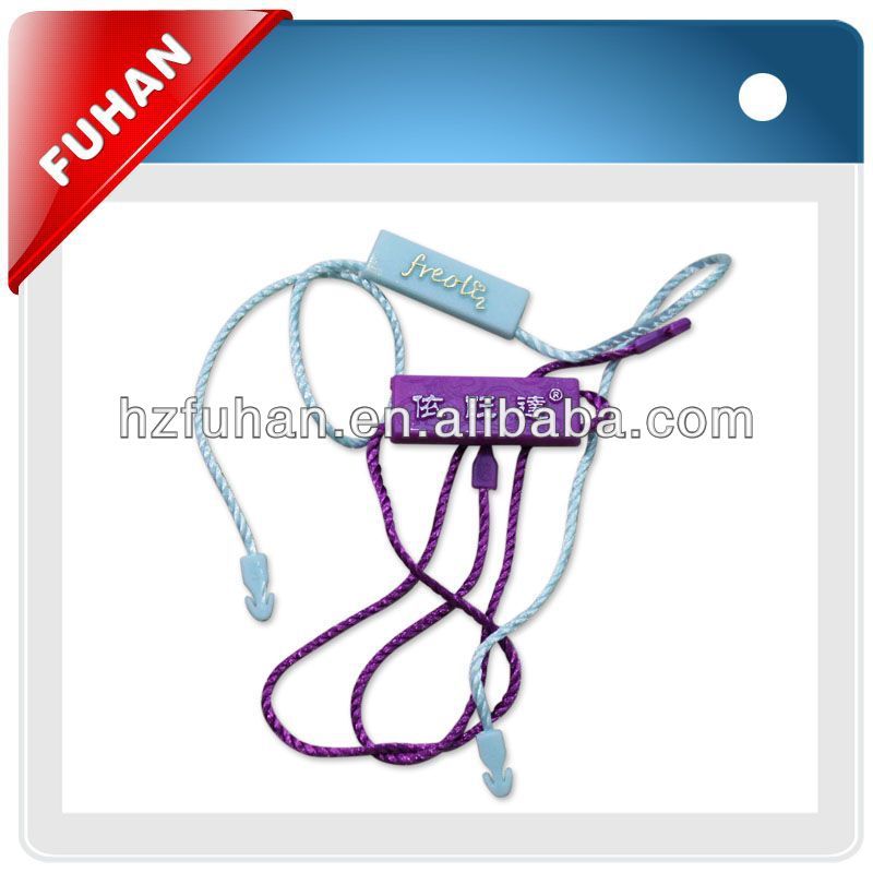 custom plastic hang string for garment