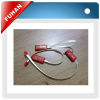 Red plastic tag for jewelry