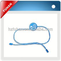 Custom delicate plastic tag hanging tablets for garments