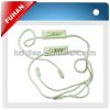 delicate plastic tag seal hangtag/high quality garment seal tags