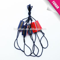 Promotion PVC plastic tag with fabric string