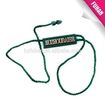 Customized high quality plastic tag, string tag for hangtag