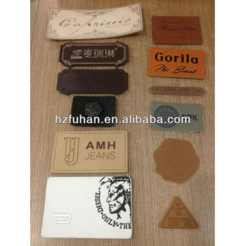 Fashion design garment accessories leather patch for clothing
