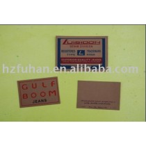 clothing rubber labels leather patch