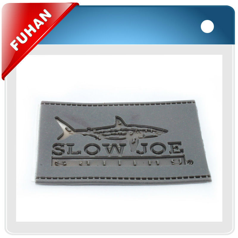 Customed hot popular garments leather back patch labels