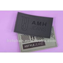 high quality jeans leather label
