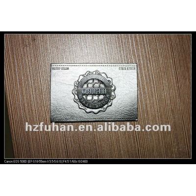 specil leather label for jeans apparel