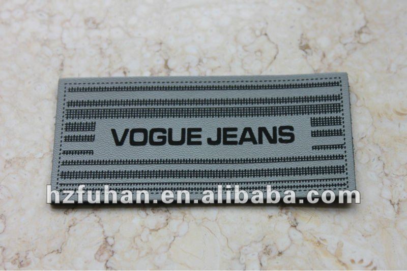 jeans leather patch leather labels