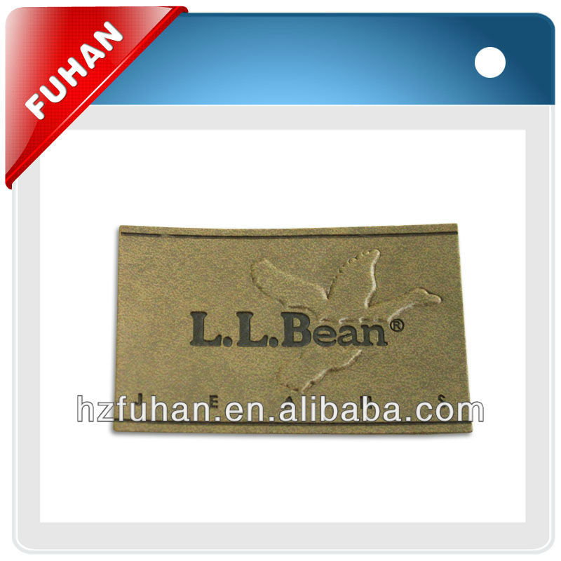 Newest style fancy washable leather label