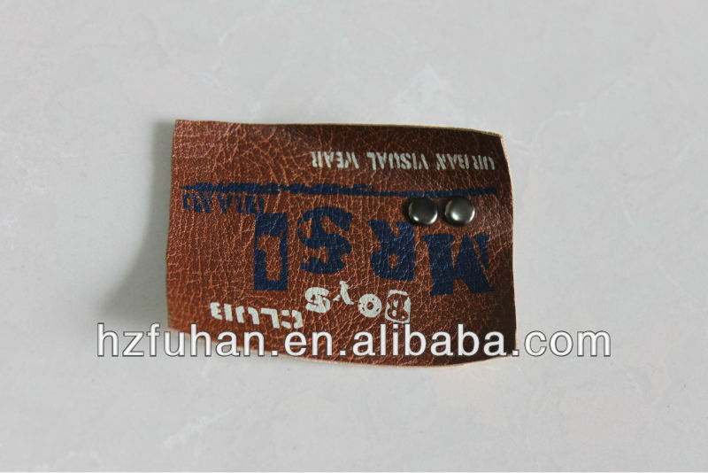 wholesale jeans germent leather fabric leather label