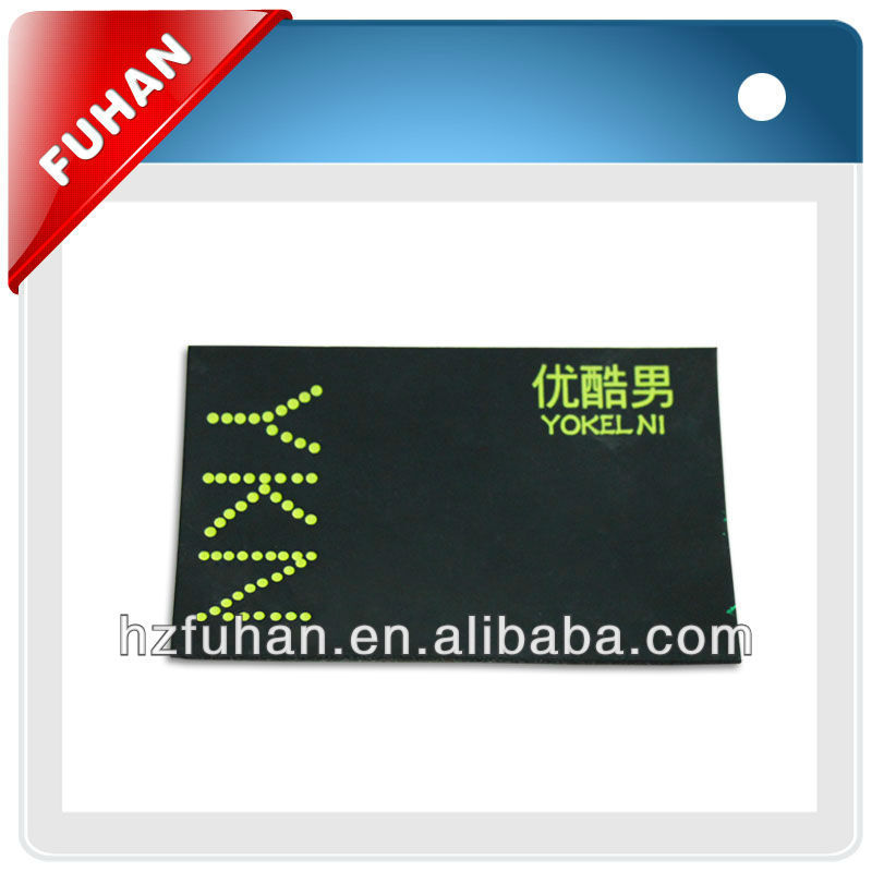 2013 hot popular die cut Leather Label, any shape