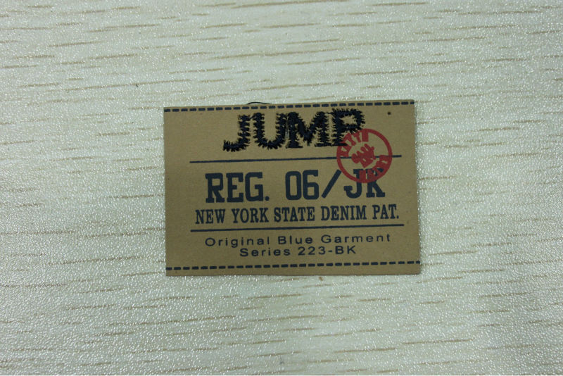 leather label wholesalers custom jeans imitation leather label