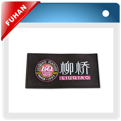 2013 hot popular various PVC Leather Label for garment