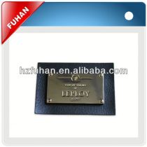Customed hot popular embossed leather label