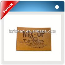 Customed hot popular printed leather label