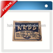 Custom china pu leather labels