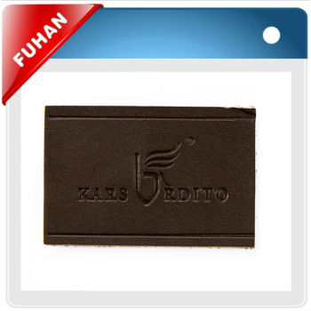 Leather Label with customized company logo