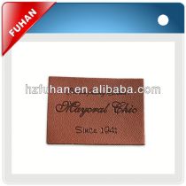 Custom new design and cheap price synthetic leather label