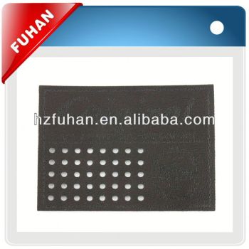 2014 newest fashionable custom embossed leather patch