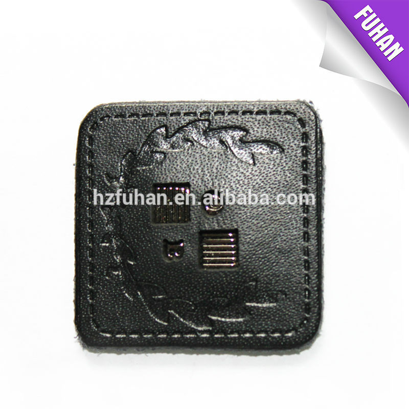 Fashionable custom branded leather patch