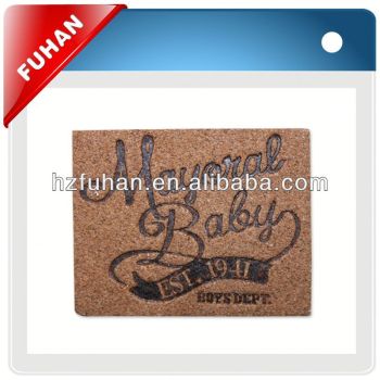 2013 hot popular fashion jeans leather patch with metal for garments