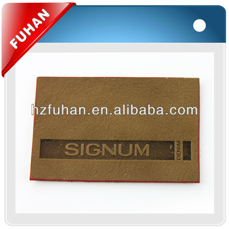 Hot-press genuine leather patch for clothes