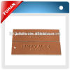 Customized PU leather patch with embossed technic for bag, jean
