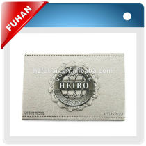 customized high quality 0.5cm thickness bulk embossed denim leather patch