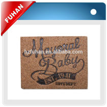 customized various high quality fashion antique debossed leather patch