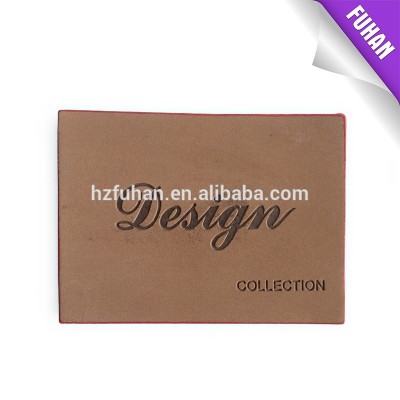 Soft leather label for clothing