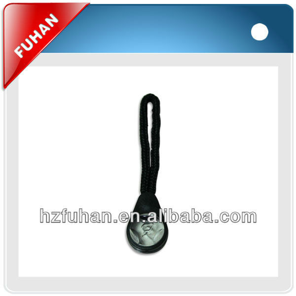 clothing popular silicone zipper tag with famous brand