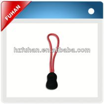 Fashion PU Injection black zipper puller