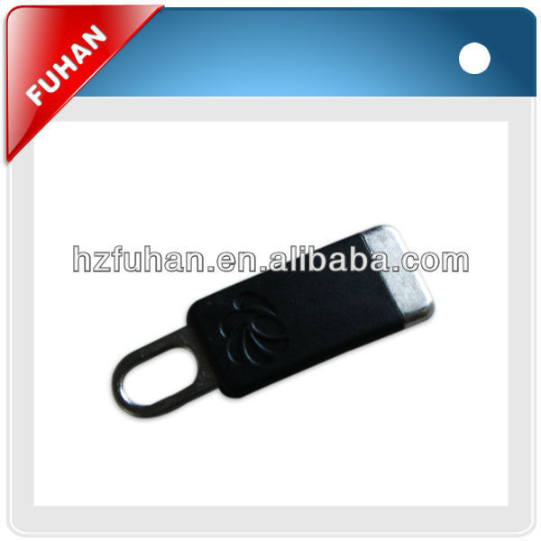 Fashionable leather zipper puller for garments bags
