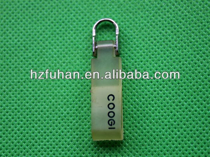 High quality rubber zipper pull for clothing