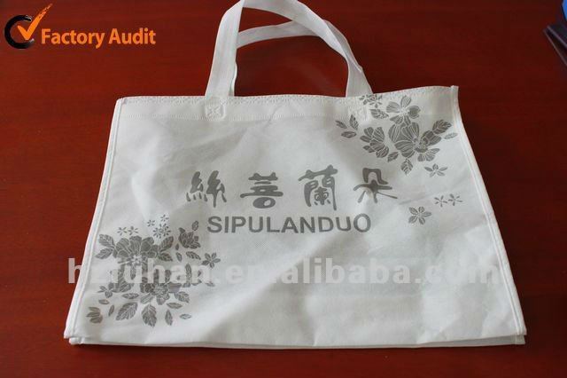 White PE Shopping Bags for Apparel