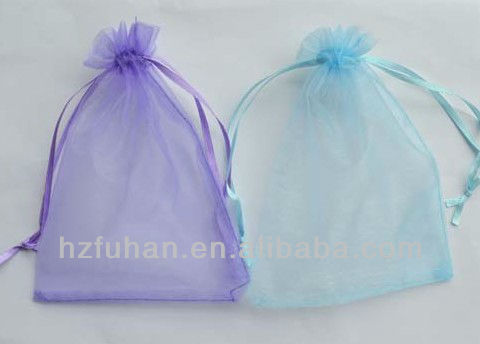 Customized red organza bags/gift round candy packaging