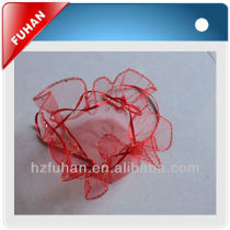 Customized red organza bags/gift round candy packaging