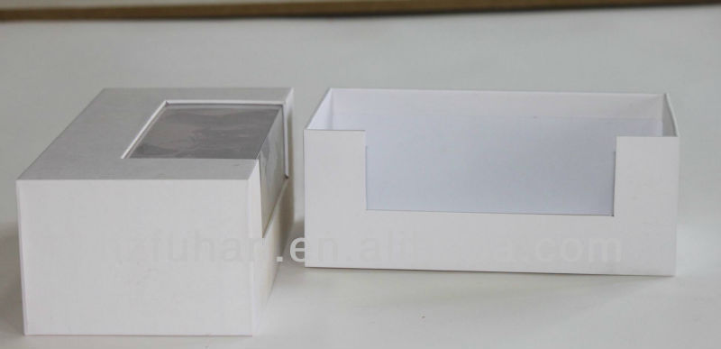 Luxury customized carboard box with transparent window