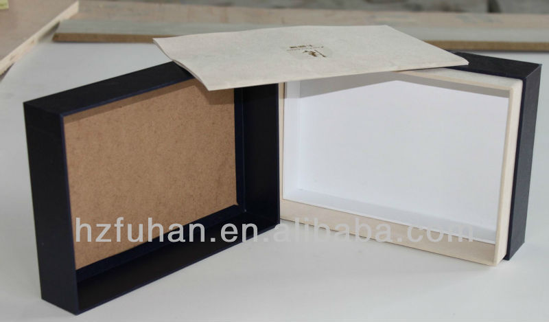 Rigid leather elegant gift boxes with logo