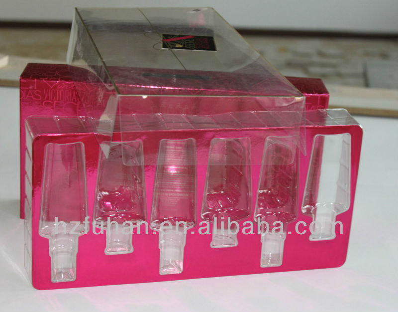 Luxury paper storage box with plastic clear lid